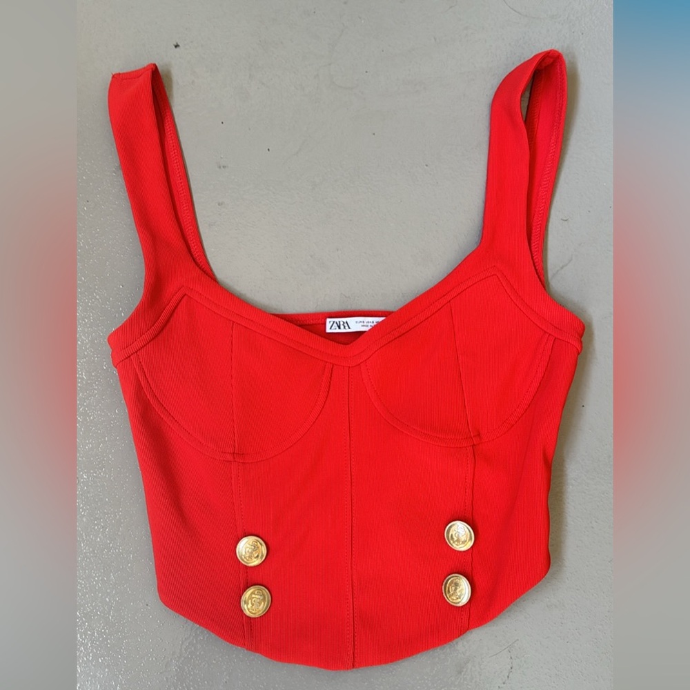 Red Zara Top